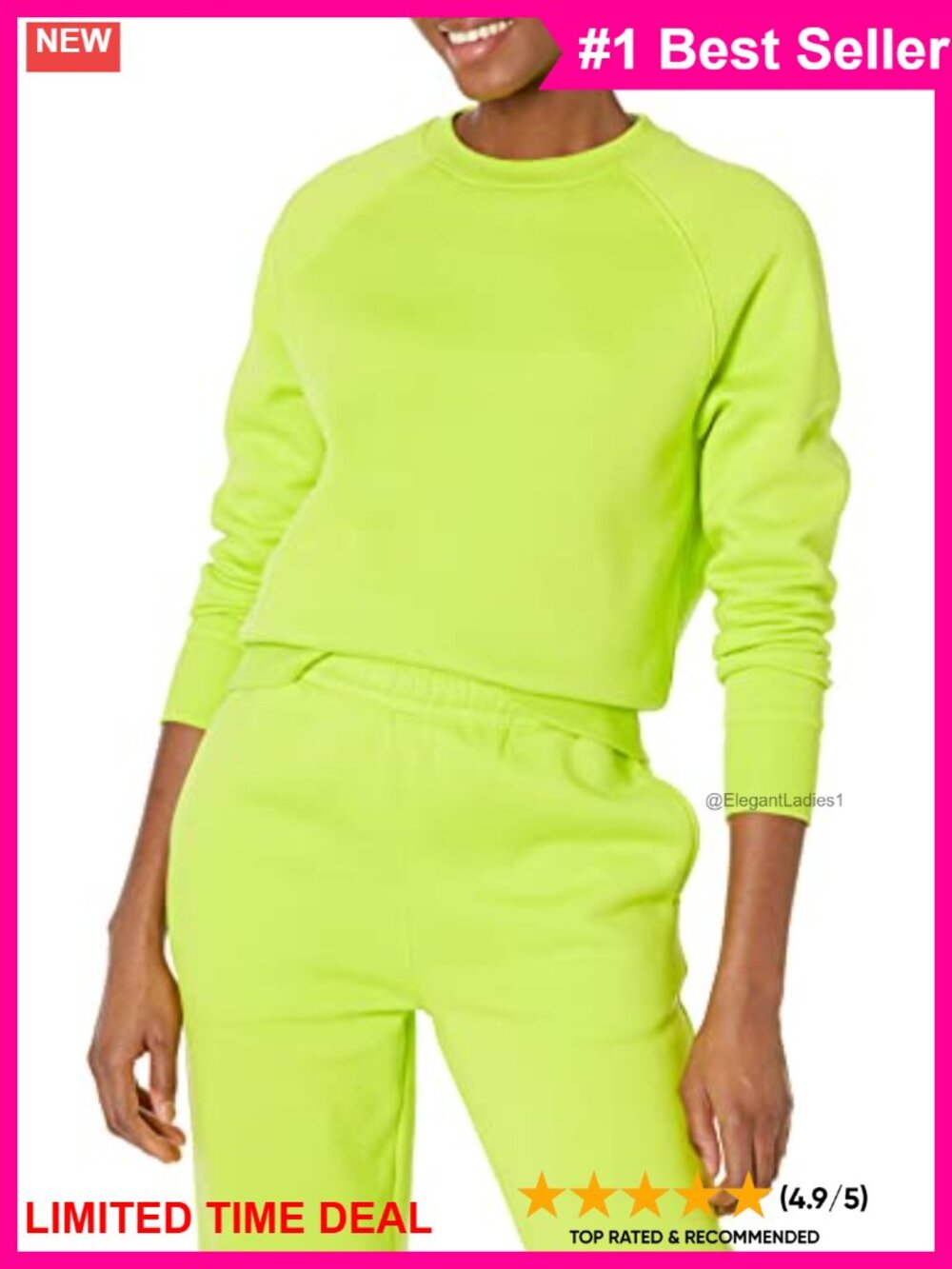 Relaxed Fit Crewneck Pullover Sweatshirt Long Sleeve Rib Detail